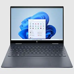 HP Envy x360, 12th Gen Intel Core i5-1230U Laptop, (8GB LPDDR4x, 512GB SSD) IPS,Micro-Edge, 400 nits, 13.3''/33.8cm, WUXGA, Win11,Office21, Space Blue,1.34Kg, Iris Xe Graphics, Backlit, B&O, bf0078TU