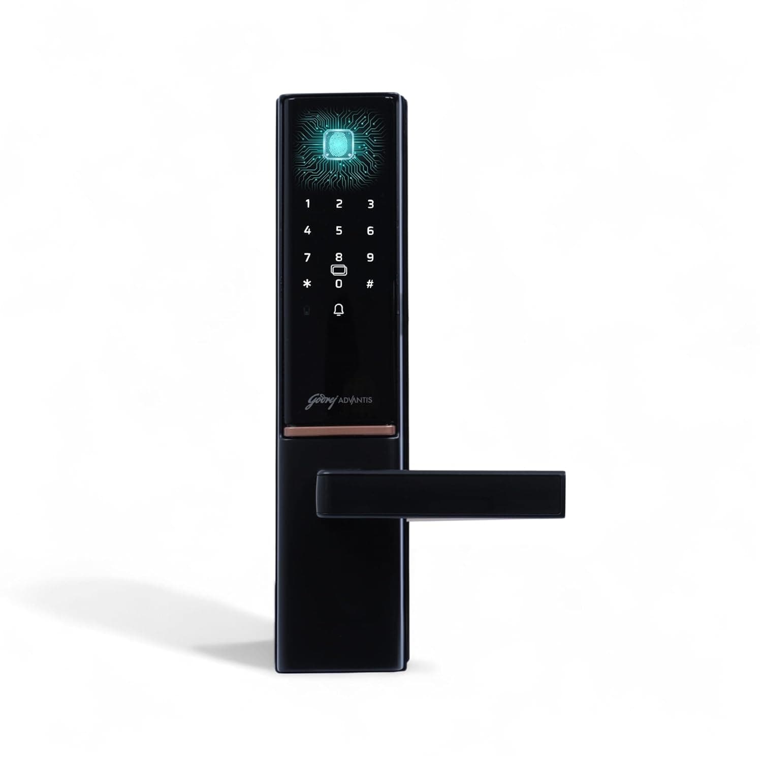 Godrej Smart Lock | The Only 7 in 1 NFC Digital Lock with Scheduled Biometric Access | VDP Compatible | Wooden Door in Home & Offices | Matte Black |3 Yrs Warranty |Made in India |Free Installation