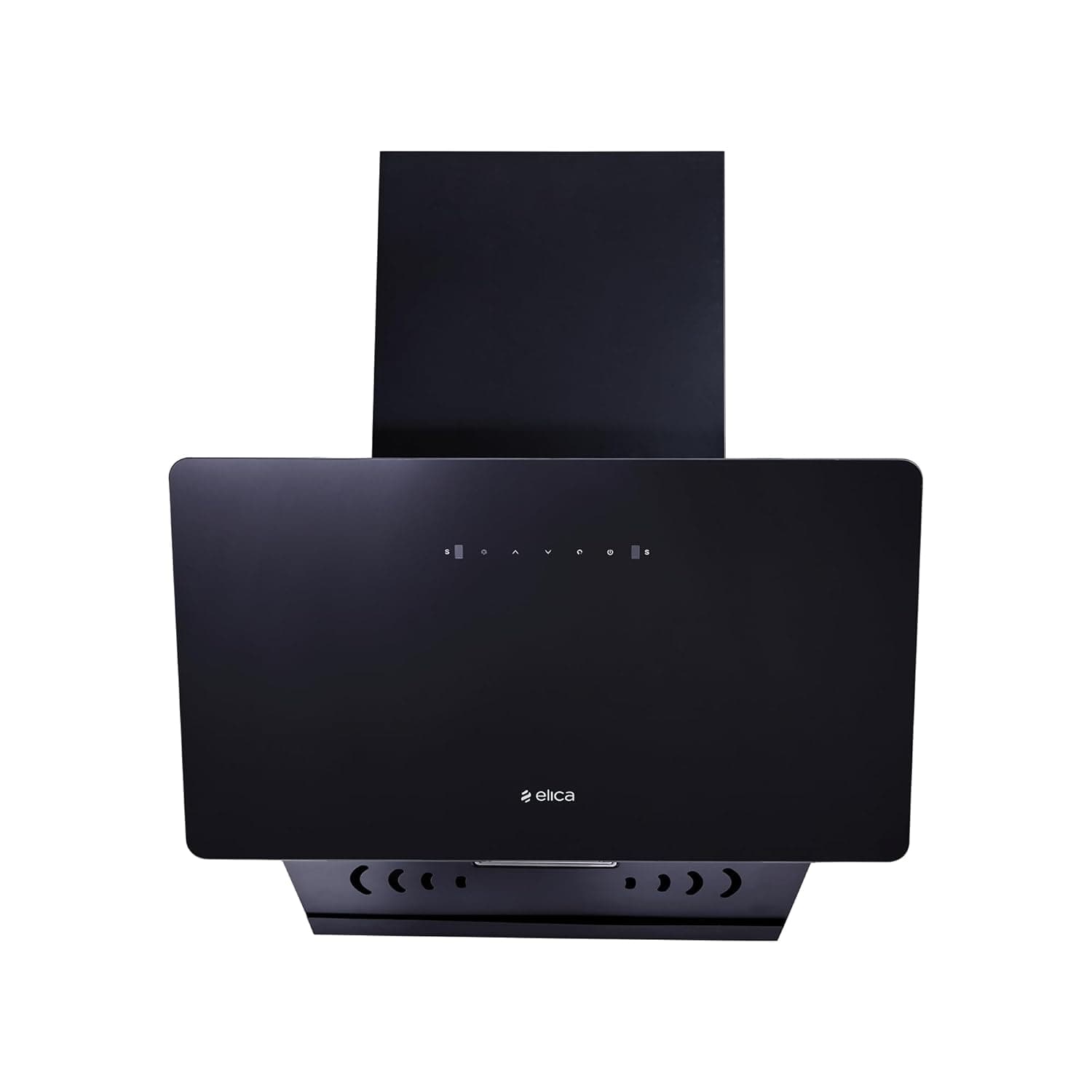 Elica 90cm 1600 m3/hr Vertical Filterless Autoclean Kitchen Chimney with Twin Suction Inlets | 15 Years Motor & 5 Years Comprehensive Warranty| KITTY FL 900 HAC LTW MS NERO |Black| Touch+Motion Sensor