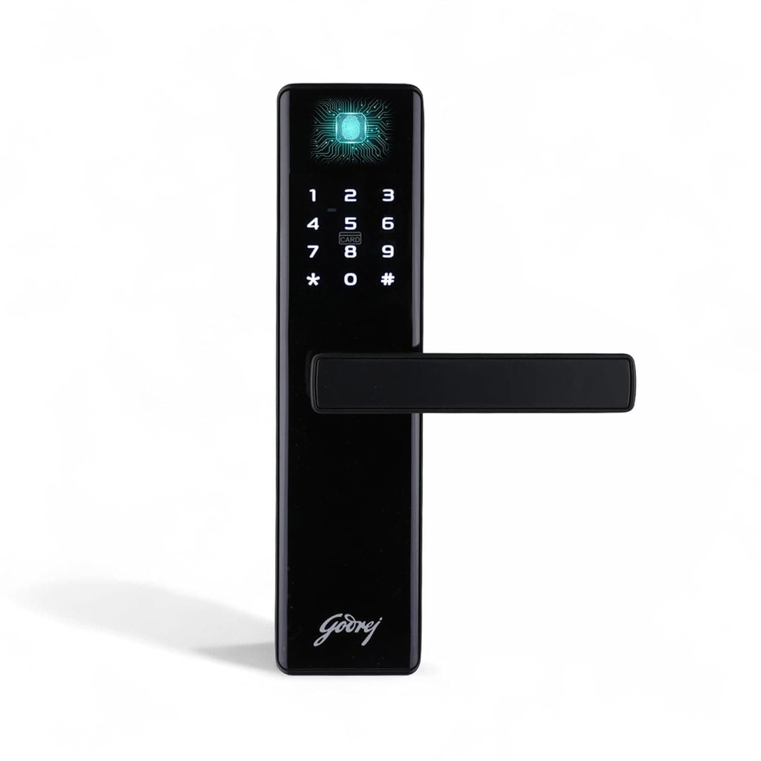 Godrej Smart Lock | Catus Advantage | 4 in 1 Main Door Digital Lock | 4 Access Modes | Fingerprint, RFID, PIN, Key |for Home & Offices | Matte Black | 3Yrs Warranty | Free Installation