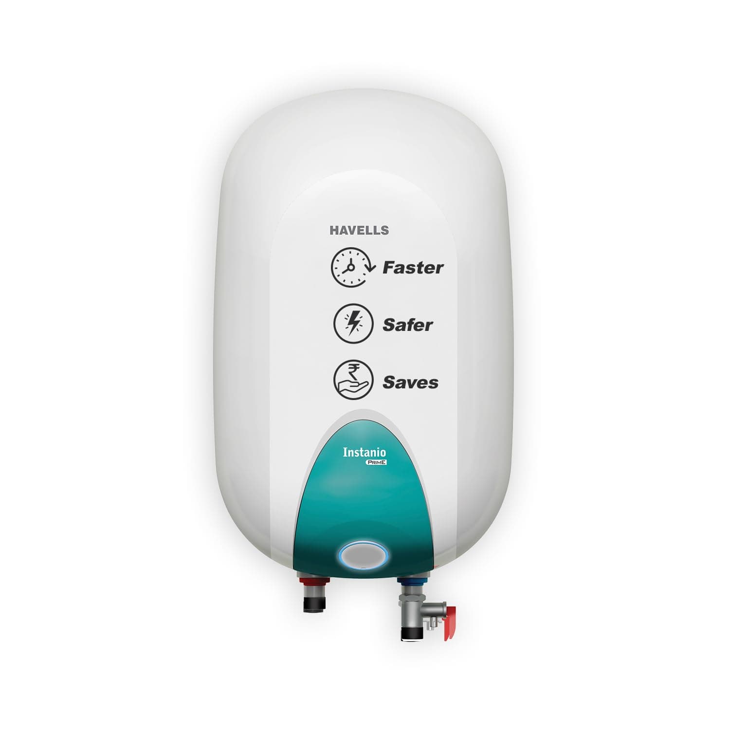 Havells Instanio Prime 15 Litre Storage Water Heater (White Blue)