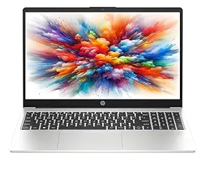 HP Business 250R G10 (2025) Thin & Light Laptop with Intel Core 3 14th Gen 100U, 16GB RAM, 512GB SSD, 15.6″ IPS Display, Copilot Key, Windows 11 Pro & MS Office 2024, Turbo Silver (1.5 kg)