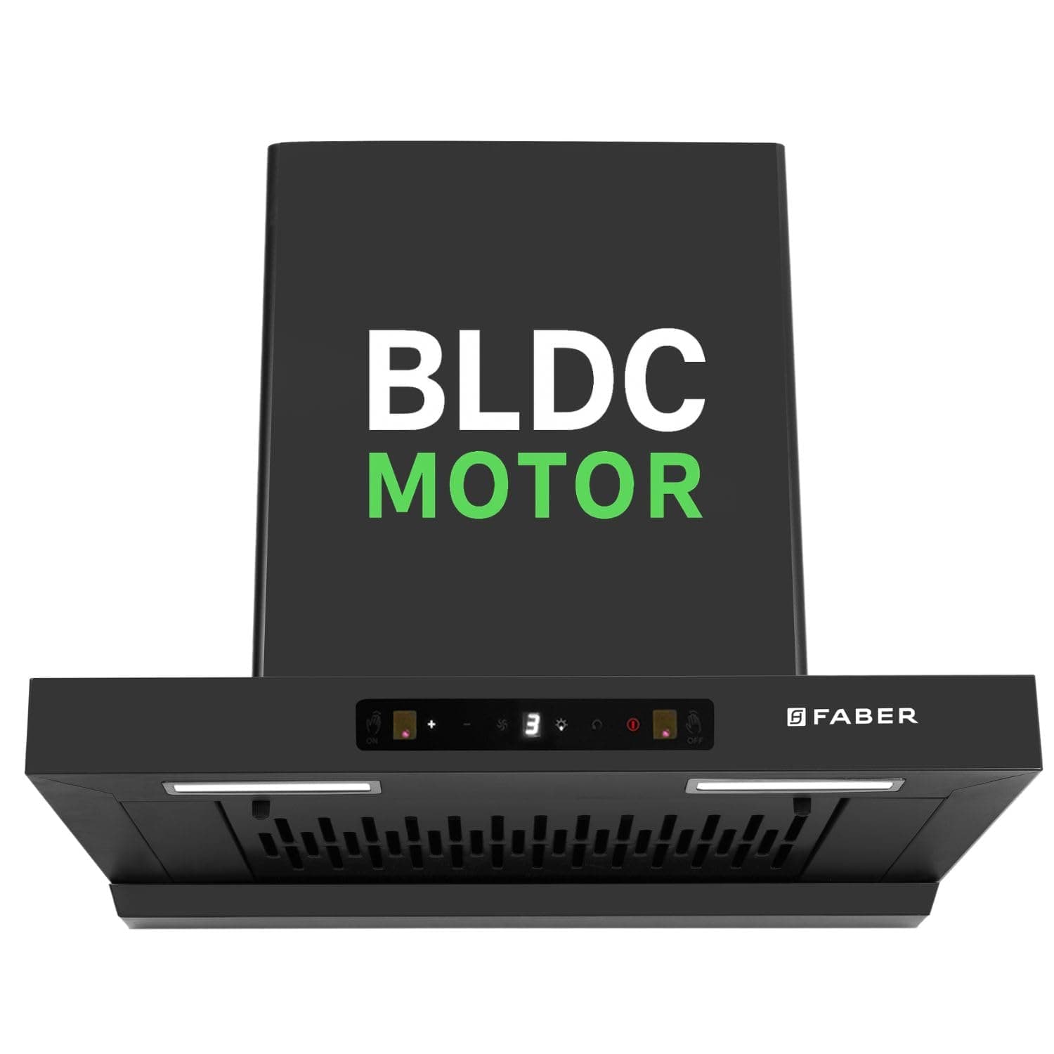 Faber Atom 60cm 1500m³/hr BLDC Autoclean Filterless T-Shape Chimney|Built In Oil Collector|Touch & Gesture Control|8Yr Motor,2Yr Comprehensive Warranty by Faber | Hood ATOM BLDC TC FL HC SC BK IN 60