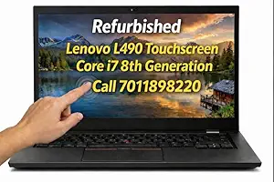 Certified ThinkPad L490 Laptop | Core i7-8565U 8th Gen | 16GB RAM | 256GB SSD | 14-inch FHD Touchscreen Display | Win 11 Pro (16, GB, 256, GB)