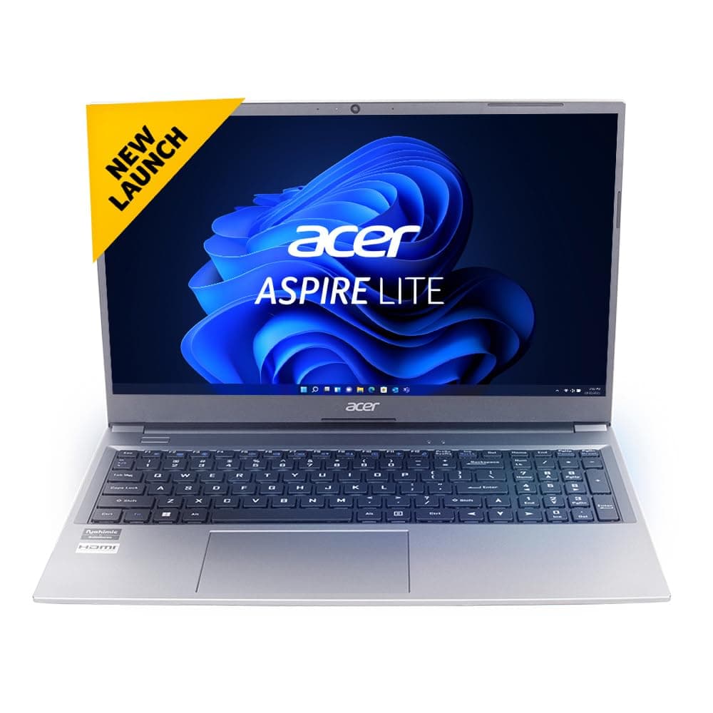 acer Aspire Lite 12th Gen Intel Core i5-1235U Premium Laptop (8 GB RAM/512 GB SSD/Win11 Home&Student/Intel Graphics/MSO) AL15-52, 39.62cm (15.6") Full HD Display, Backlit Keyboard, Steel Gray, 1.59KG