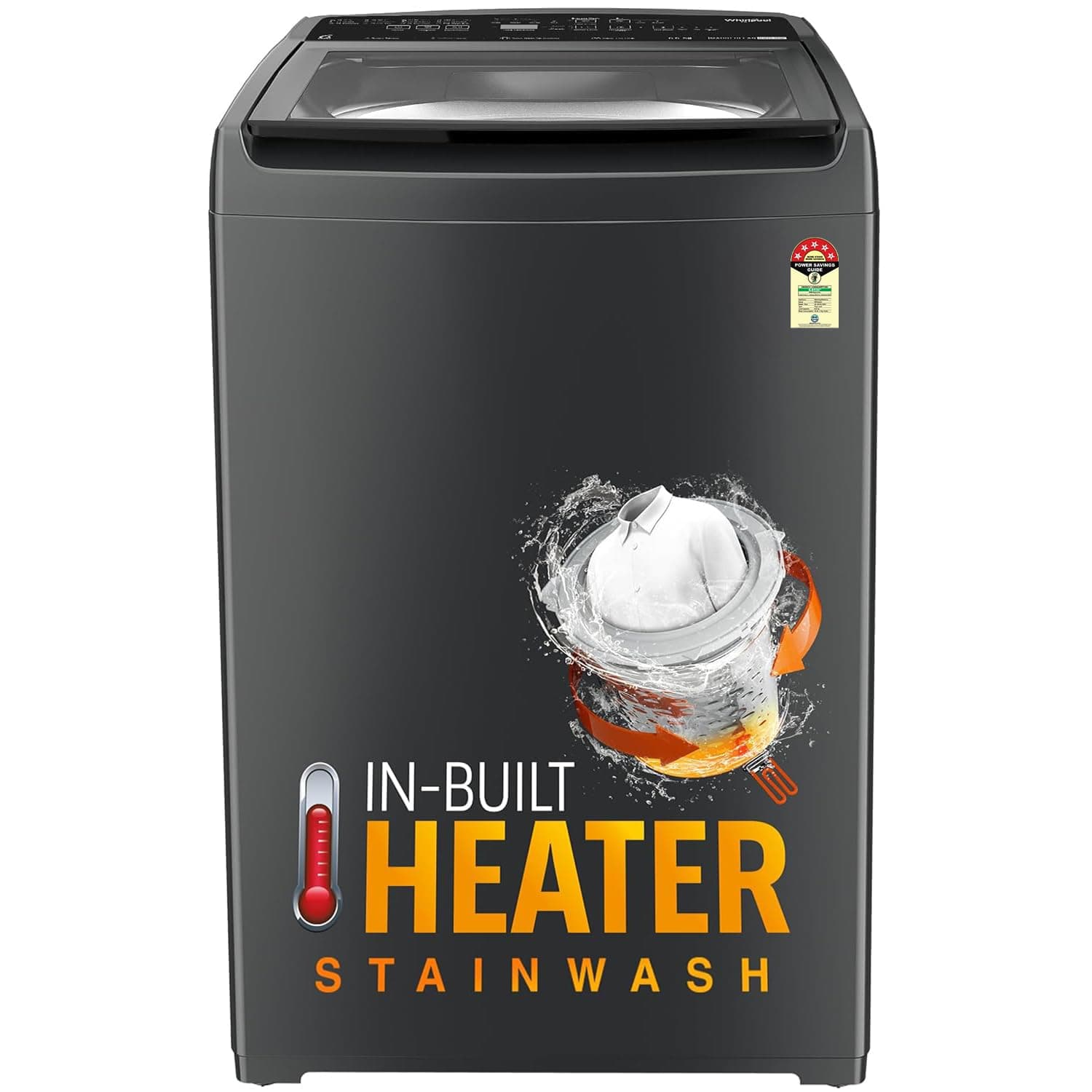 Whirlpool 7.5 Kg 5 Star StainWash Magic Clean PRO Fully Automatic Top Load Washing Machine (MAGIC CLEAN PRO SW 7.5 (H) GREY 10YMW with In-Built Heater)