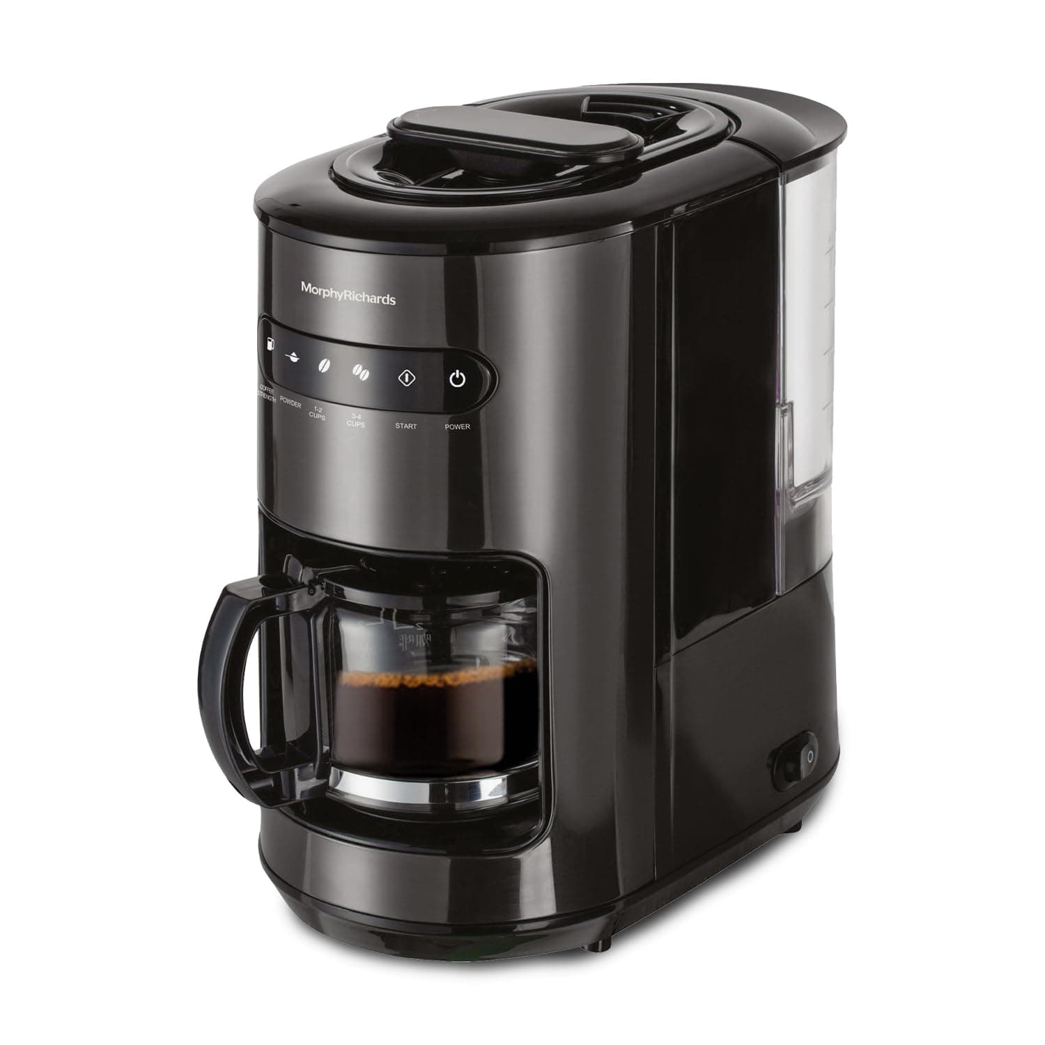 Morphy Richards Brew Blend Coffee Maker For Home | 600W Drip Coffee Maker | 6-Cups Capacity | Anti-Drip Function | 2-Yr Warranty 【Black】