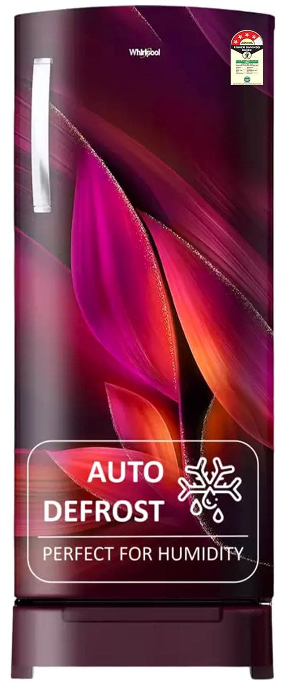 Whirlpool 236 L 4 Star Frost Free Inverter Direct-Cool Single Door Refrigerator (Auto-Defrost, Intellisense Inverter, 260 IMPRO PLUS ROY 4S WINE Breeze-Z)