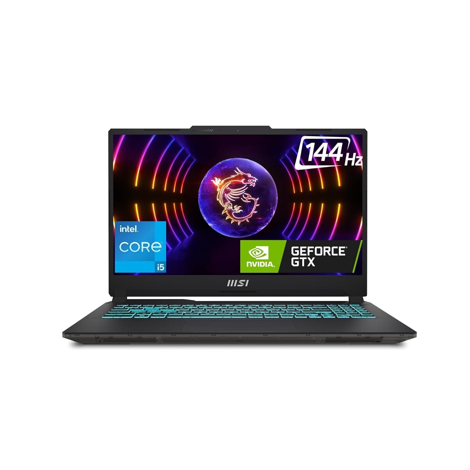 MSI Cyborg 15, Intel 12th Gen. i5-12450H, 40CM FHD 144Hz Gaming Laptop (16GB/512GB NVMe SSD/Windows 11 Home/MSO 2021/NVIDIA GeForce RTX 3050, GDDR6 6GB/Translucent Black/1.9Kg) A12UDX-1468IN