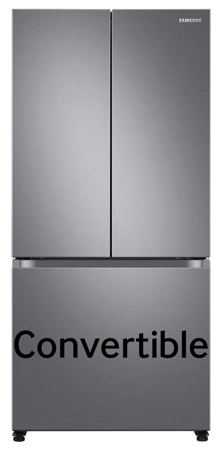 Samsung 550 L, Convertible, Digital Inverter, Frost Free French Door Refrigerator (RF57A5032S9/TL, Silver, Refined Inox)