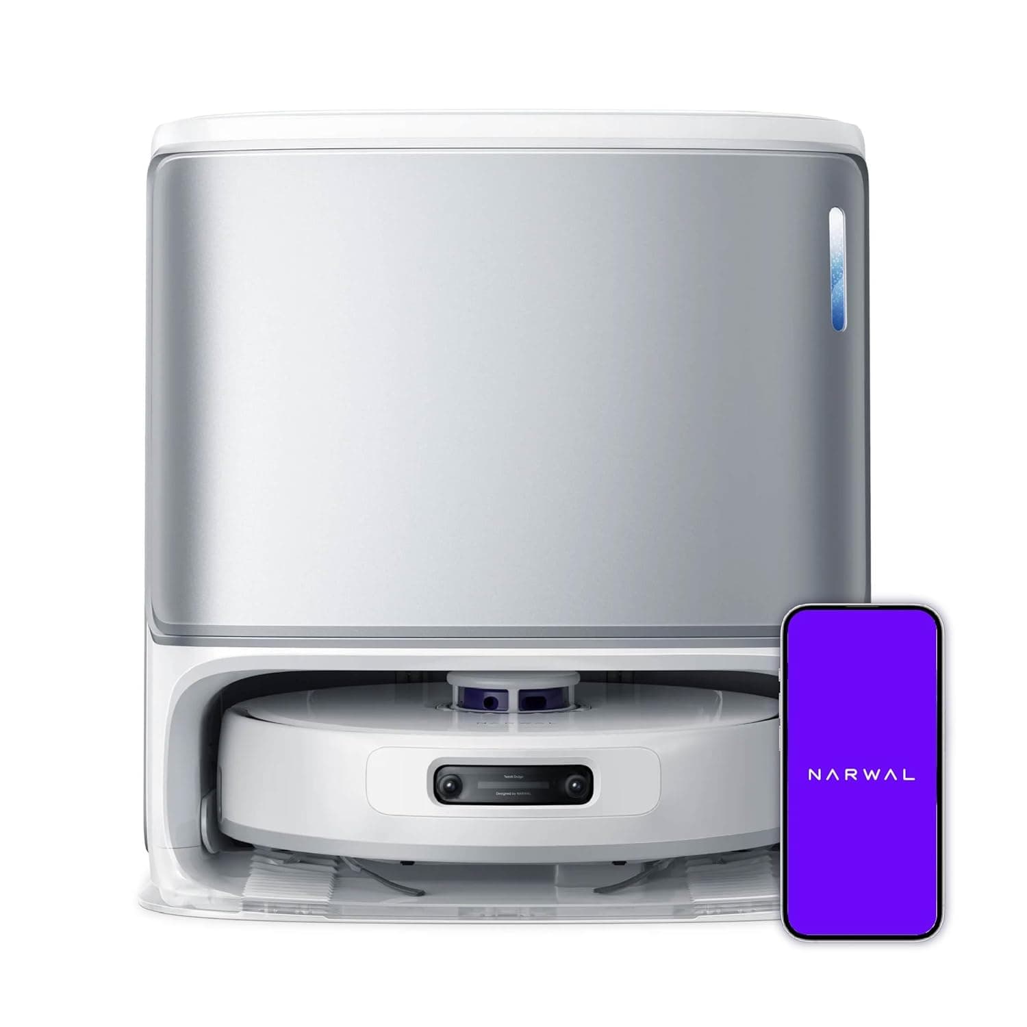 NARWAL Freo Z Ultra Robot Vacuum & Mop, 12000Pa Suction, Dual RGB Cameras, AI Avoidance, Adaptive Hot-Water Self Wash, Self-Emptying, Pet Hair, Quiet, Google Home, Alexa, Siri Compatible