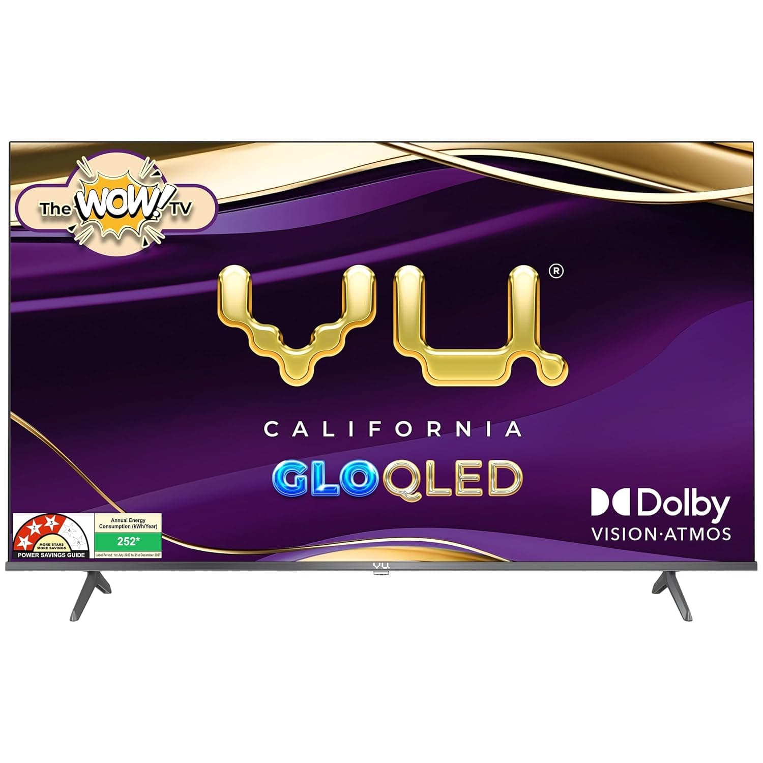 Vu 164cm (65 inches) GloQLED Series 4K QLED Smart Google TV 65GLOQLED25
