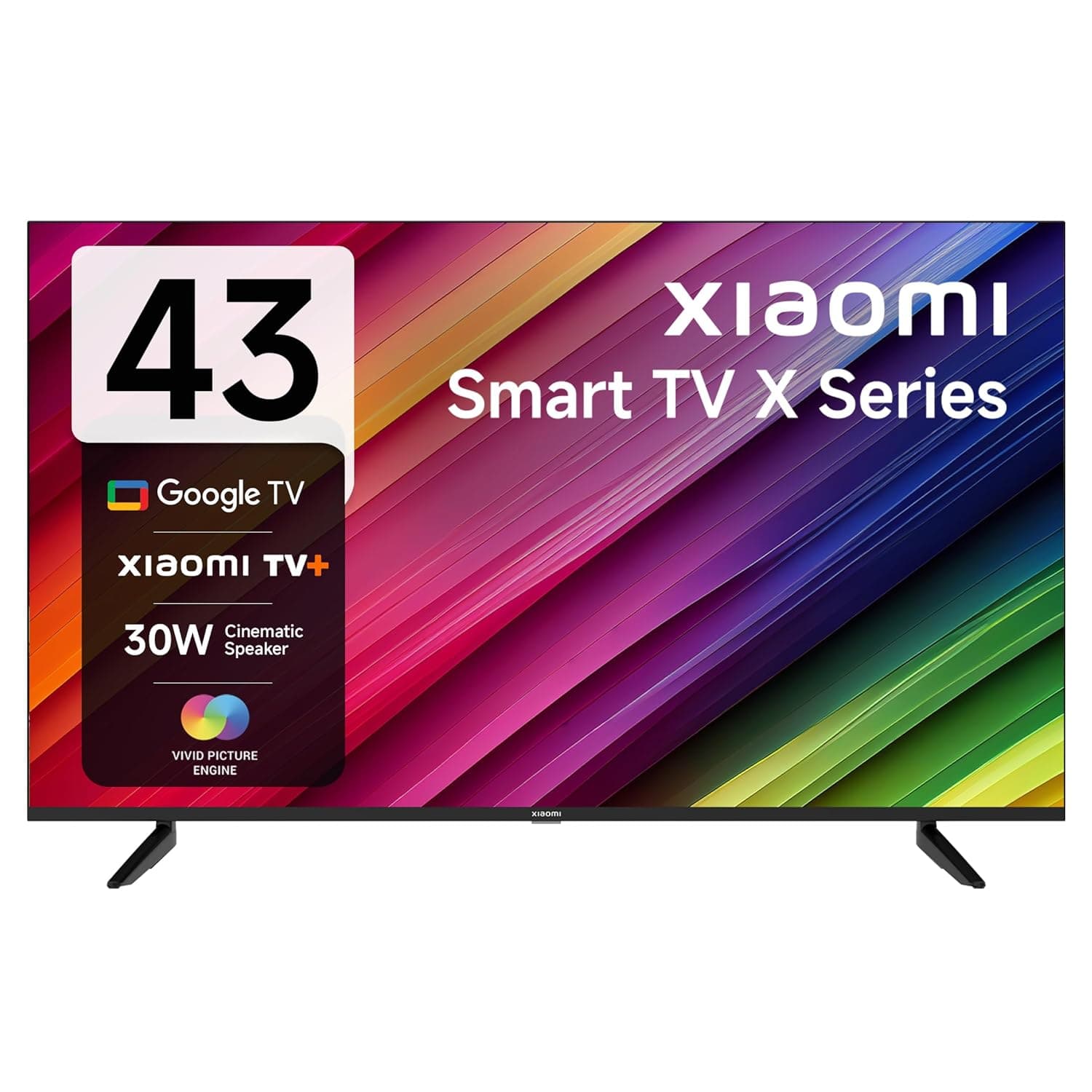 Xiaomi 108 cm (43 inches) X Series 4K Ultra HD Smart Google LED TV L43M8-A2IN (Black)