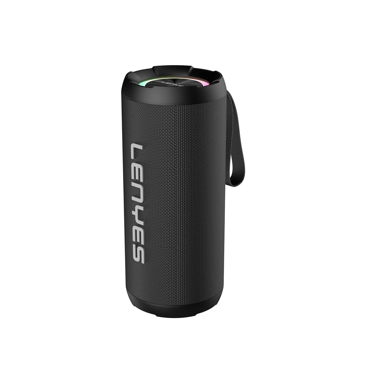 Lenyes S871 Bluetooth Speaker | 60W Peak Power | Bluetooth v5.3 | 10H Playtime | Built-in Mic | TWS Mode | RGB Lights | IPX6 Water-Resistant | TF, AUX & USB-C Audio App Compatible (Black)