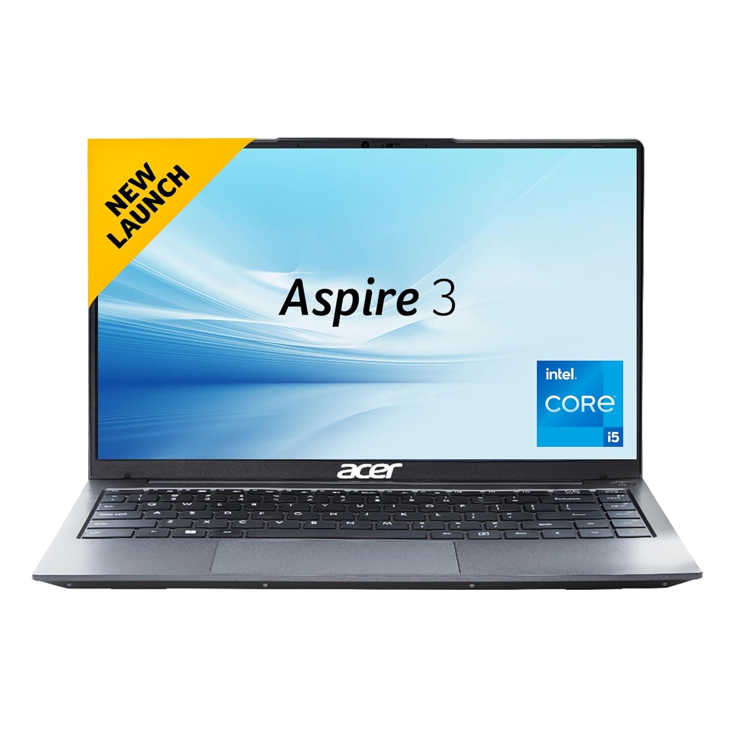 acer Aspire 3 Intel Core i5-1235U Processor Laptop with 35.56 cm (14") FHD LED-Backlit IPS Display (16GB RAM/512GB SSD/WiFi 6/Intel Graphics/Win11Home) A324-51, Backlit Keyboard, Steel Gray, 1.45KG