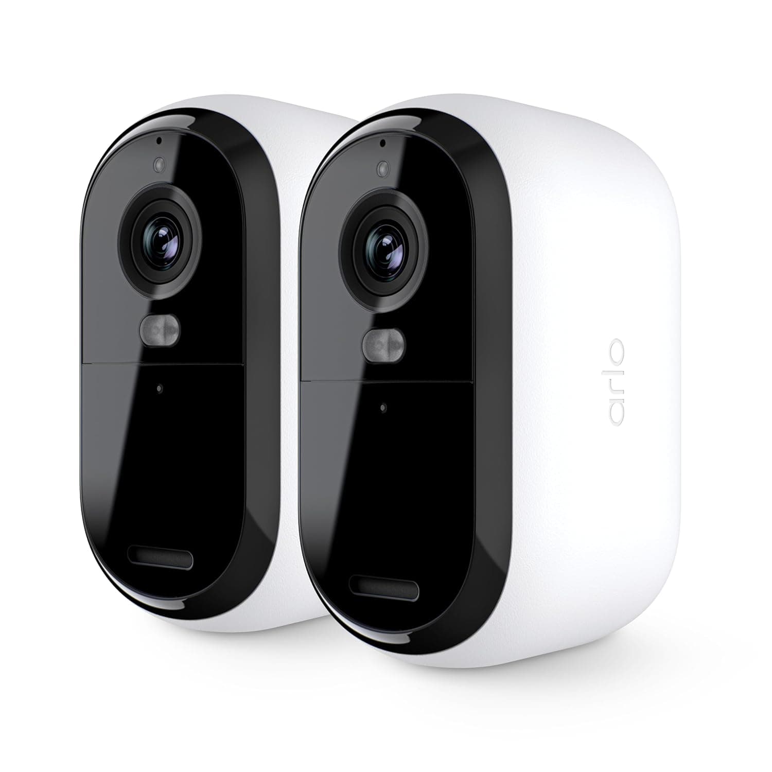 Arlo Essential Outdoor HD Security Camera (2nd Generation) – 2 Pack – 1080p HD Video, Outdoor & Indoor Wireless Camera, Integrated Spotlight, Color Night Vision, DIY Setup, White – VMC2250​
